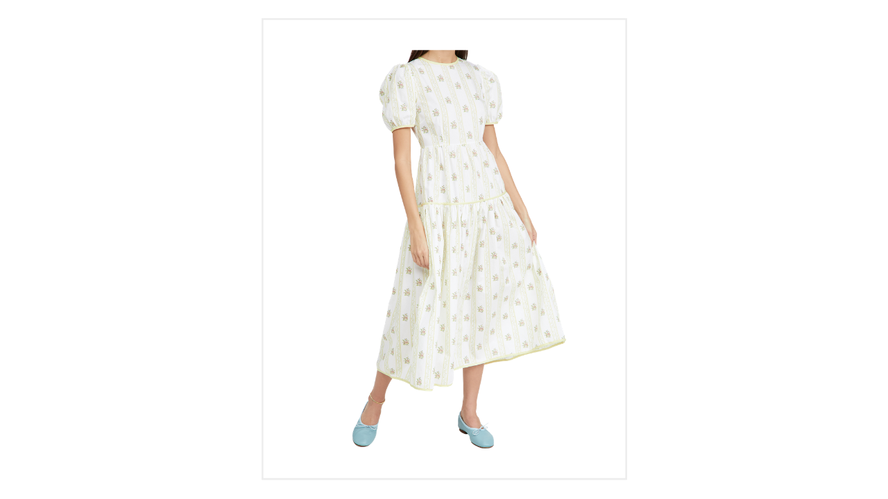 Glamorous Floral Dress Puff Sleeve Shophop