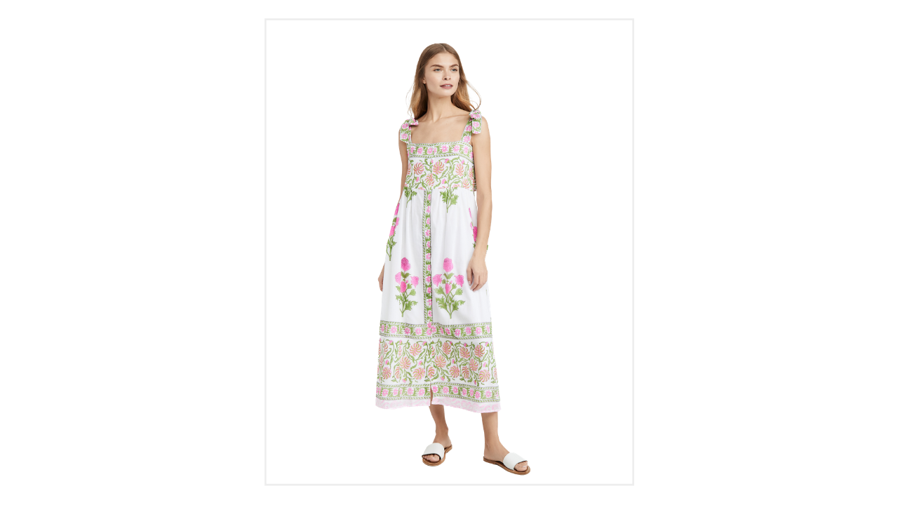 Juliet Dunn Tie Shoulder Coverup Dress