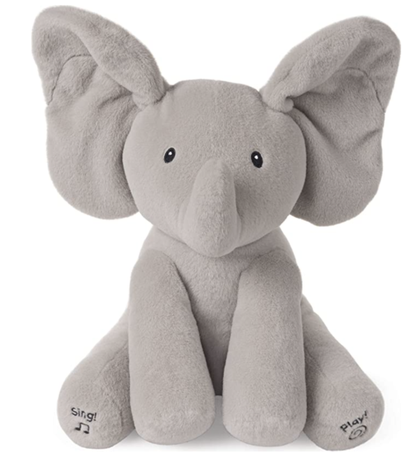 Baby GUND Animated Flappy The Elephant Stuffed Animal Baby Toy Plush