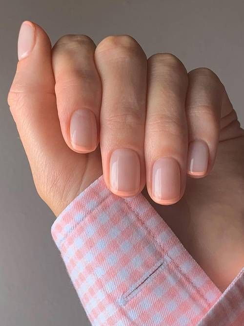 micro french manicure orange