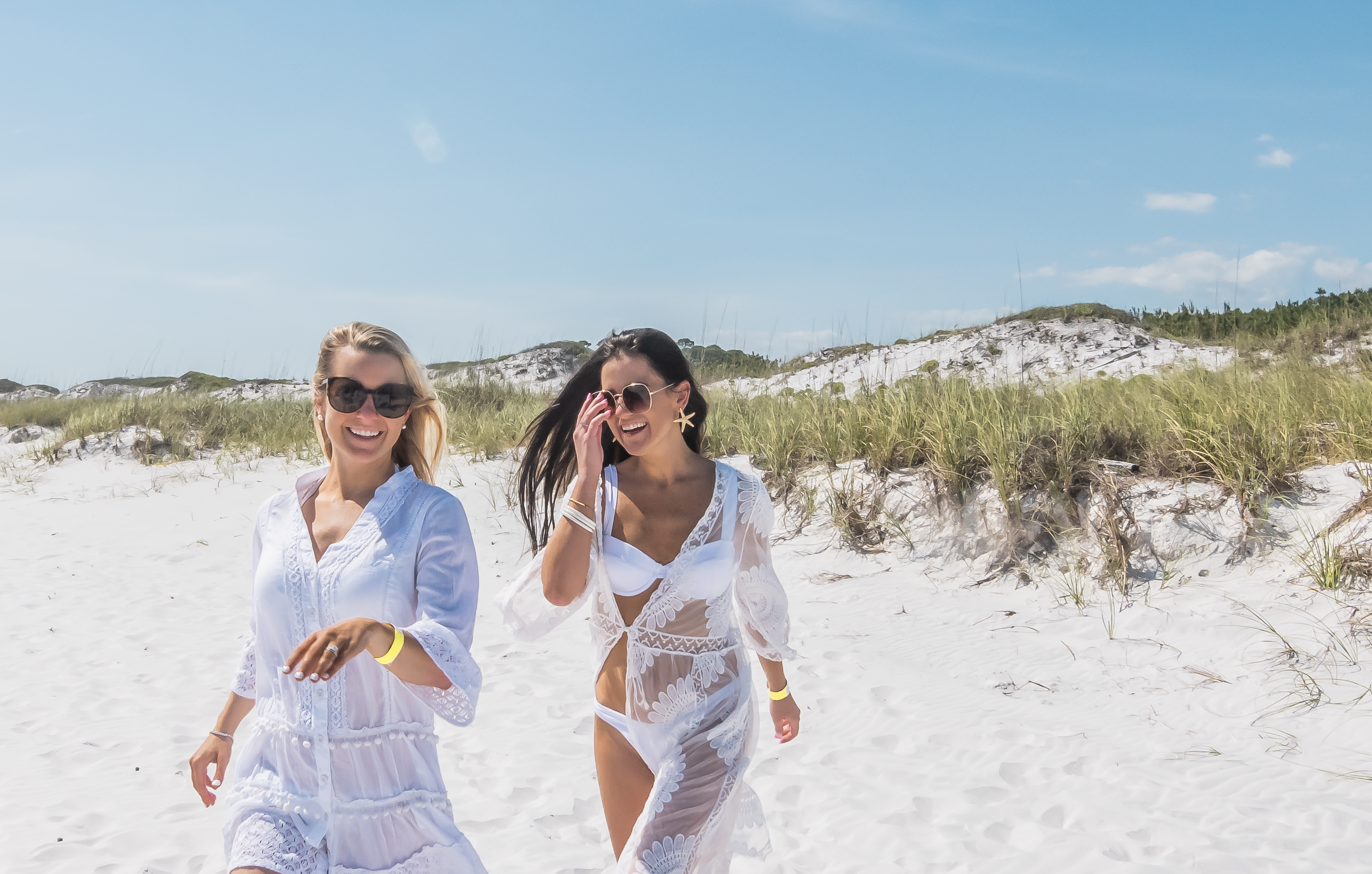 chic white coverups