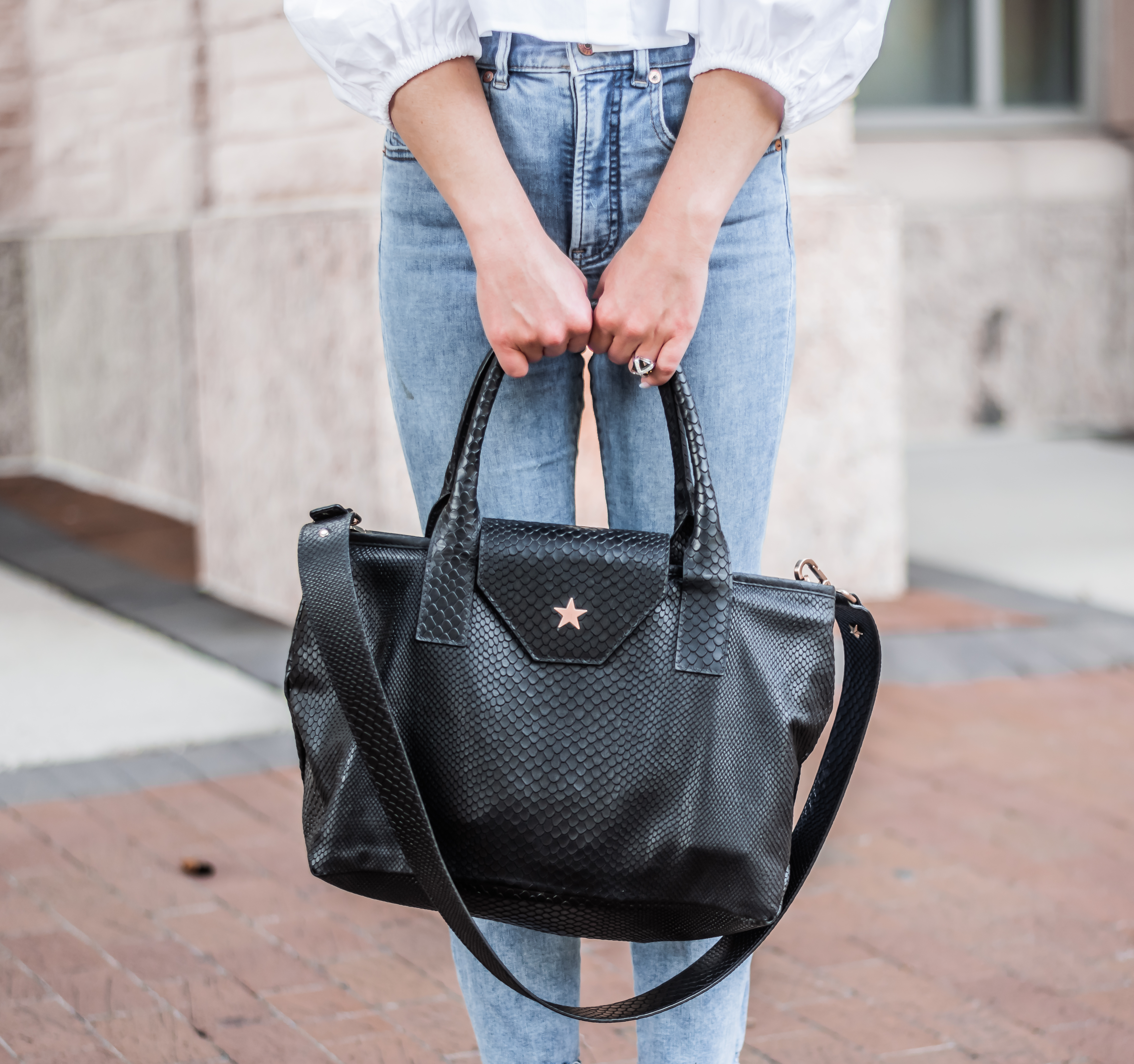 Etoile Rachel Boa Tote Black