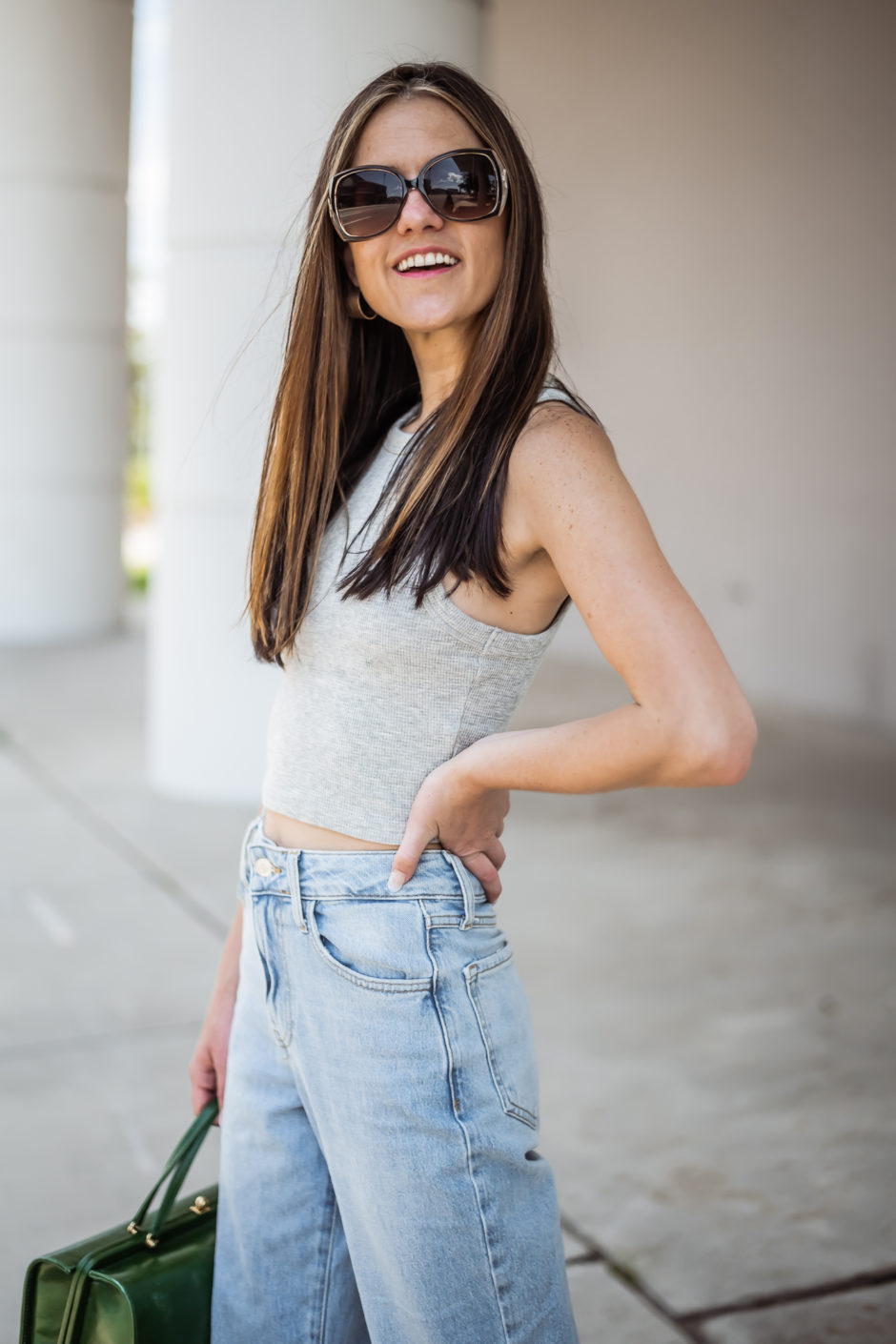 brunette with blonde highlights