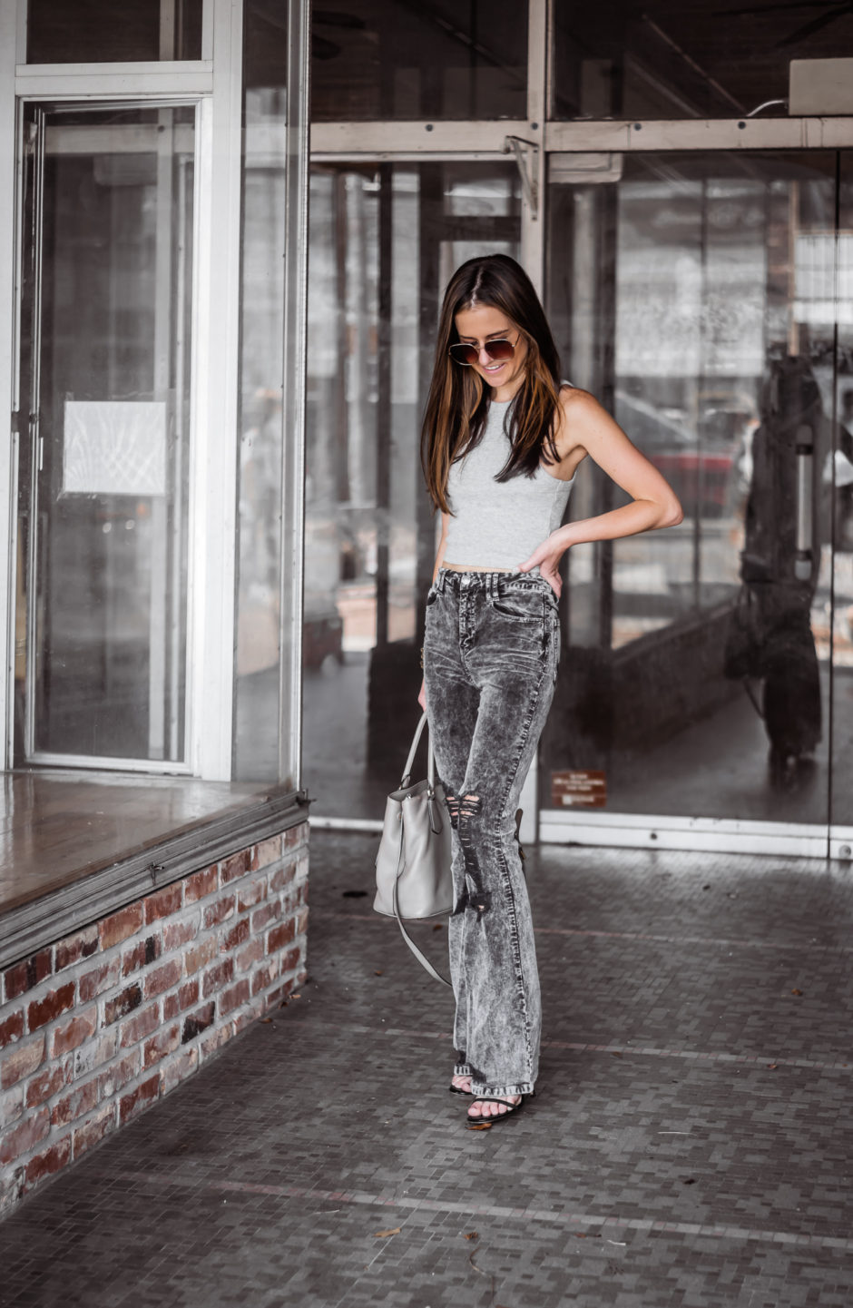 How to wear flared corduroy jeans