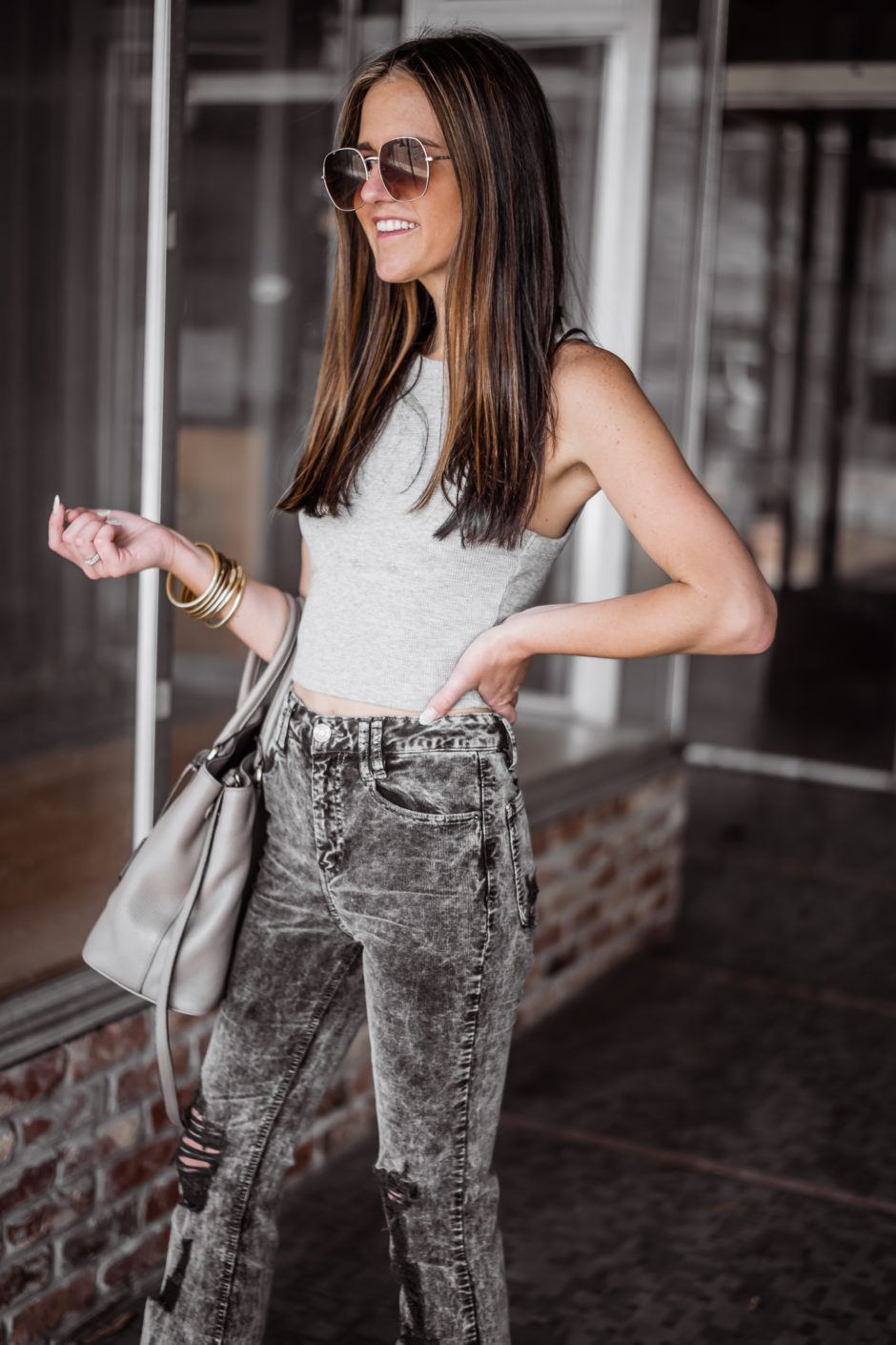 gray corduroy jeans