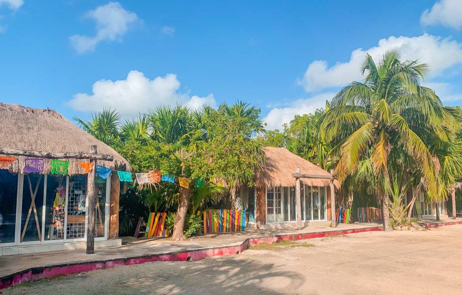 Akumal Mexico town shopping