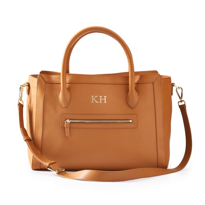 Embossed leather handbags