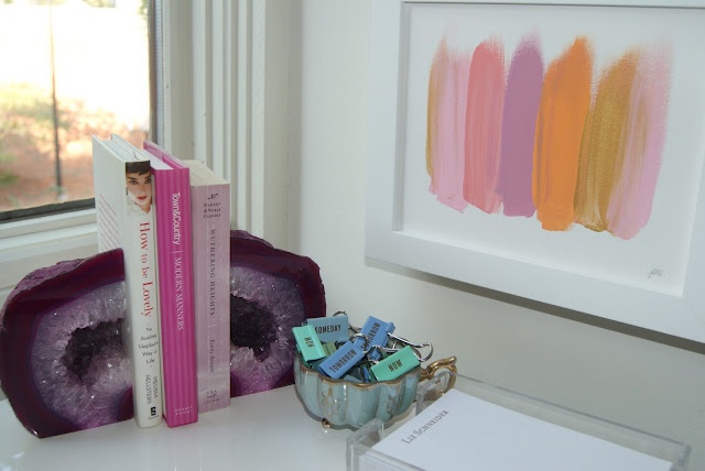 Purple Agate Book Ends