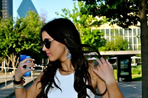 milly leather top dallas