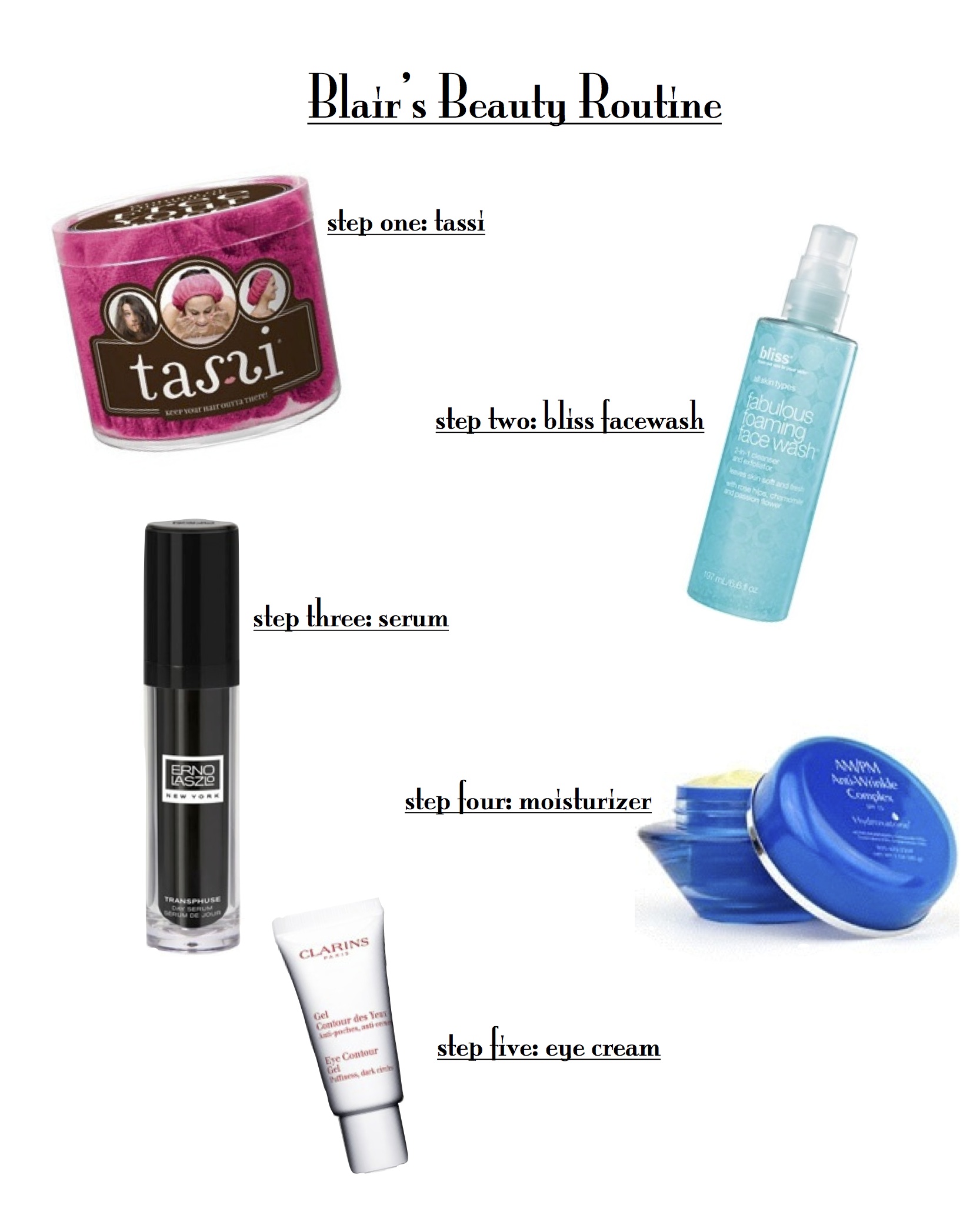 Blair's beauty routine TALL