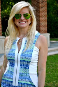 ella moss blue and green dress