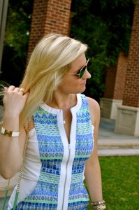 ella moss blue and green dress