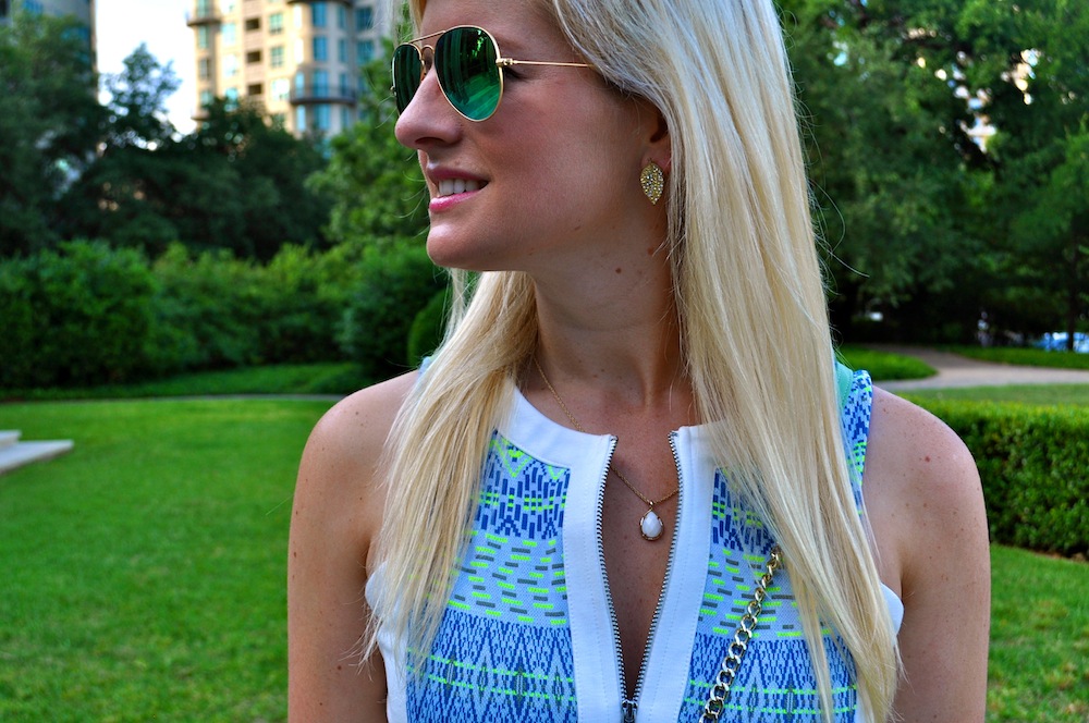 ella moss blue and green dress