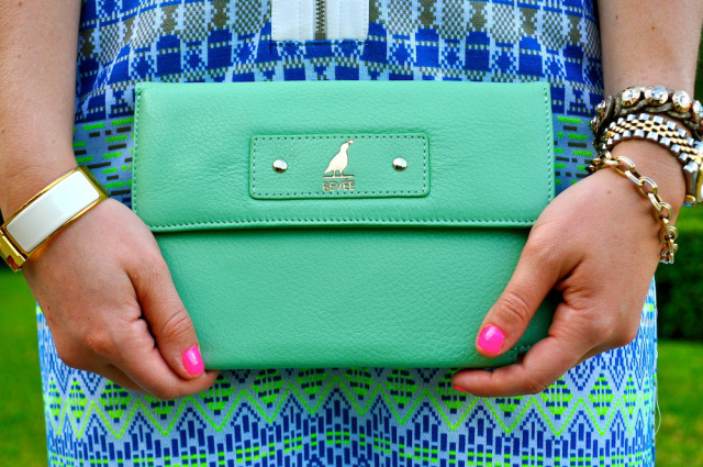 fashion blog green purse clutch