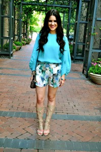 Gladiator Heels Blue Shorts