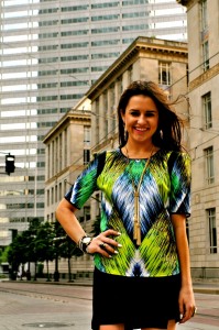 Neoprene Top Asymmetrical Skirt