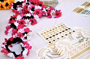 flash tattoos flower headbands