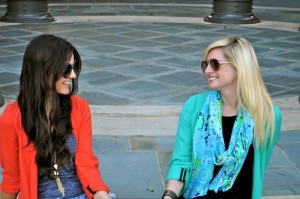 Orange Blazer Blue Blazer