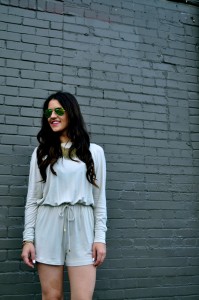 tan romper style