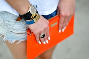 Kate Spade Orange Clutch