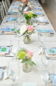wedding shower table setting dallas