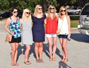 Ashley Foerster, Blair Butler, Caroline Hurley, Sara Scheible, Paige Nobles