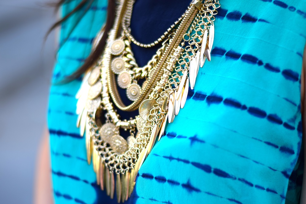 Boho Gold Coin Necklace