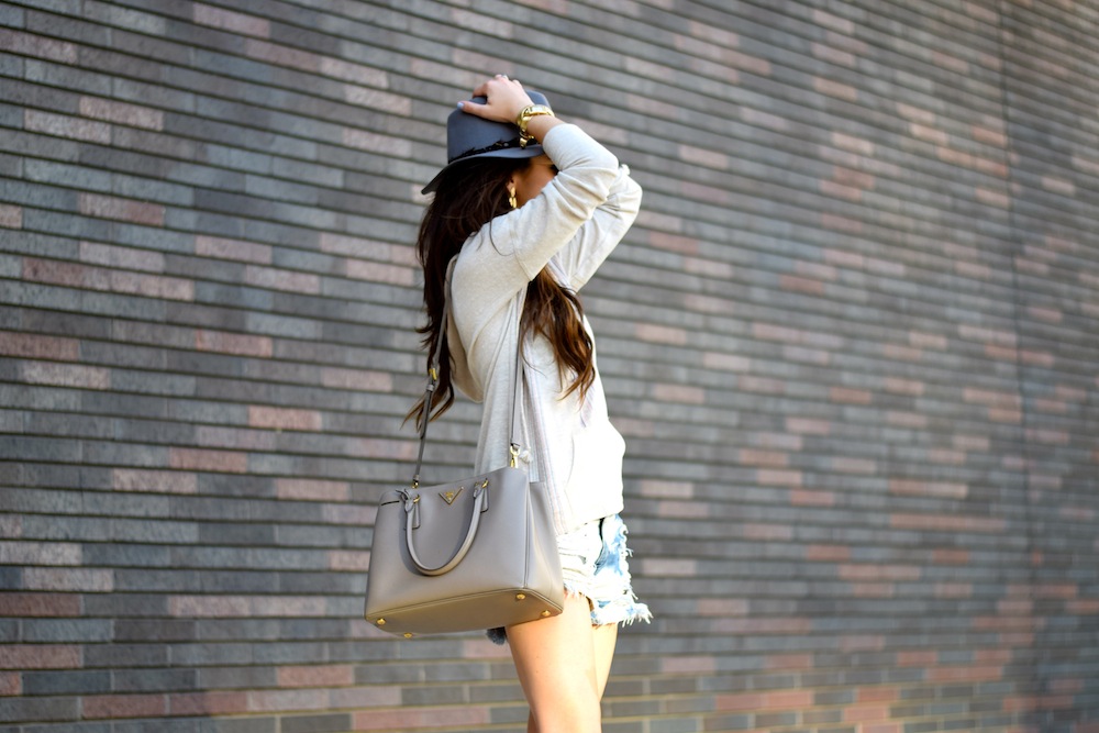 Casual gray hoodie