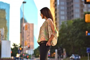 Milk and Honey silk top