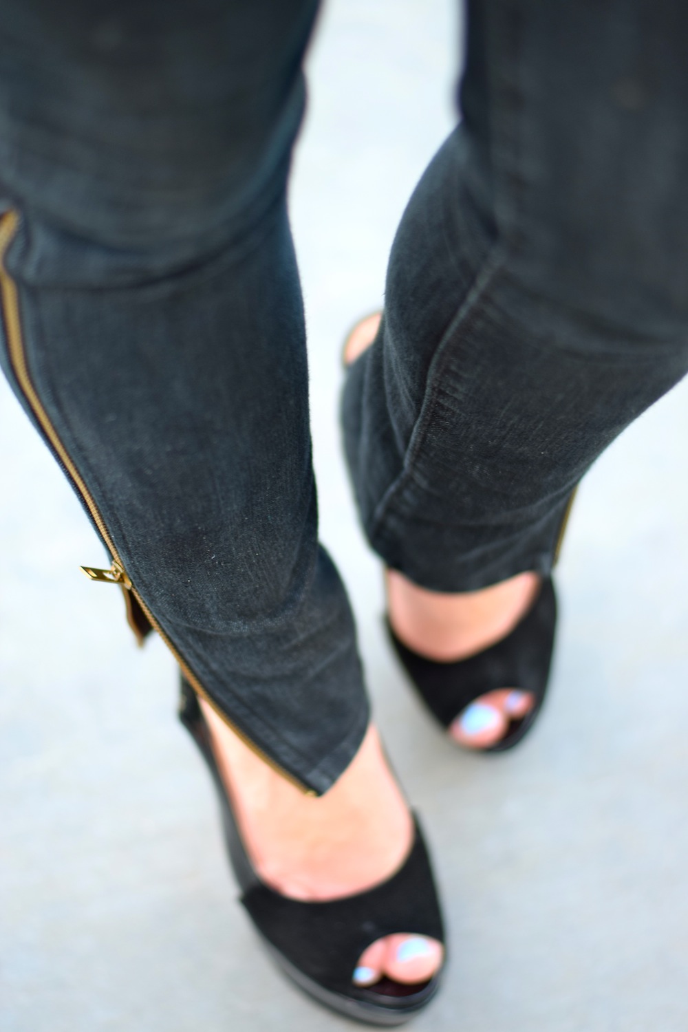 Serfontaine Zip Skinny Jeans