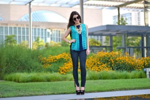 Skinny Jeans and Flowy Top