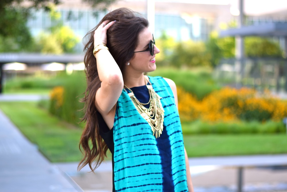 Tie Dye Tank Blue