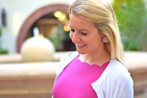scallop trim neckline