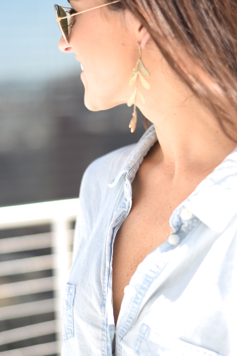 Gold Leaf Earring