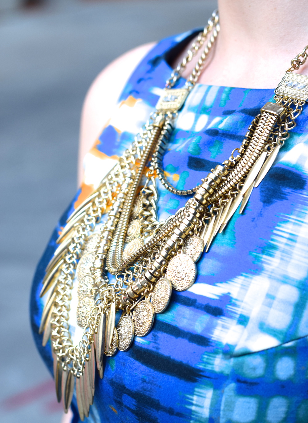 GOLD statement necklace