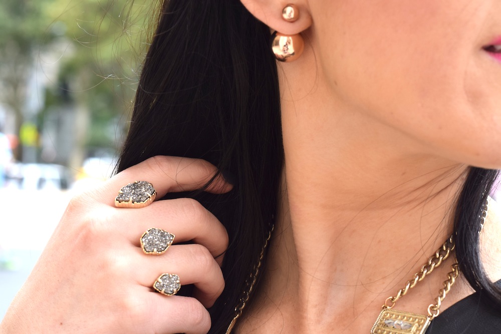 Kendra Scott Two Finger Stone Ring