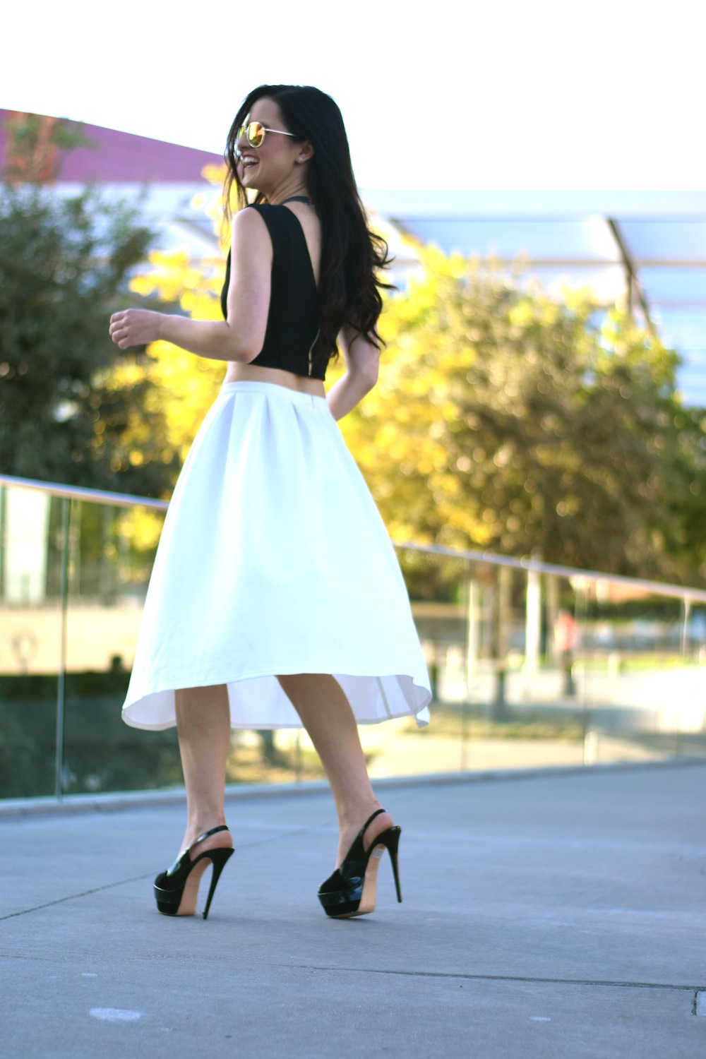 Missguided Fall Midi Skirt