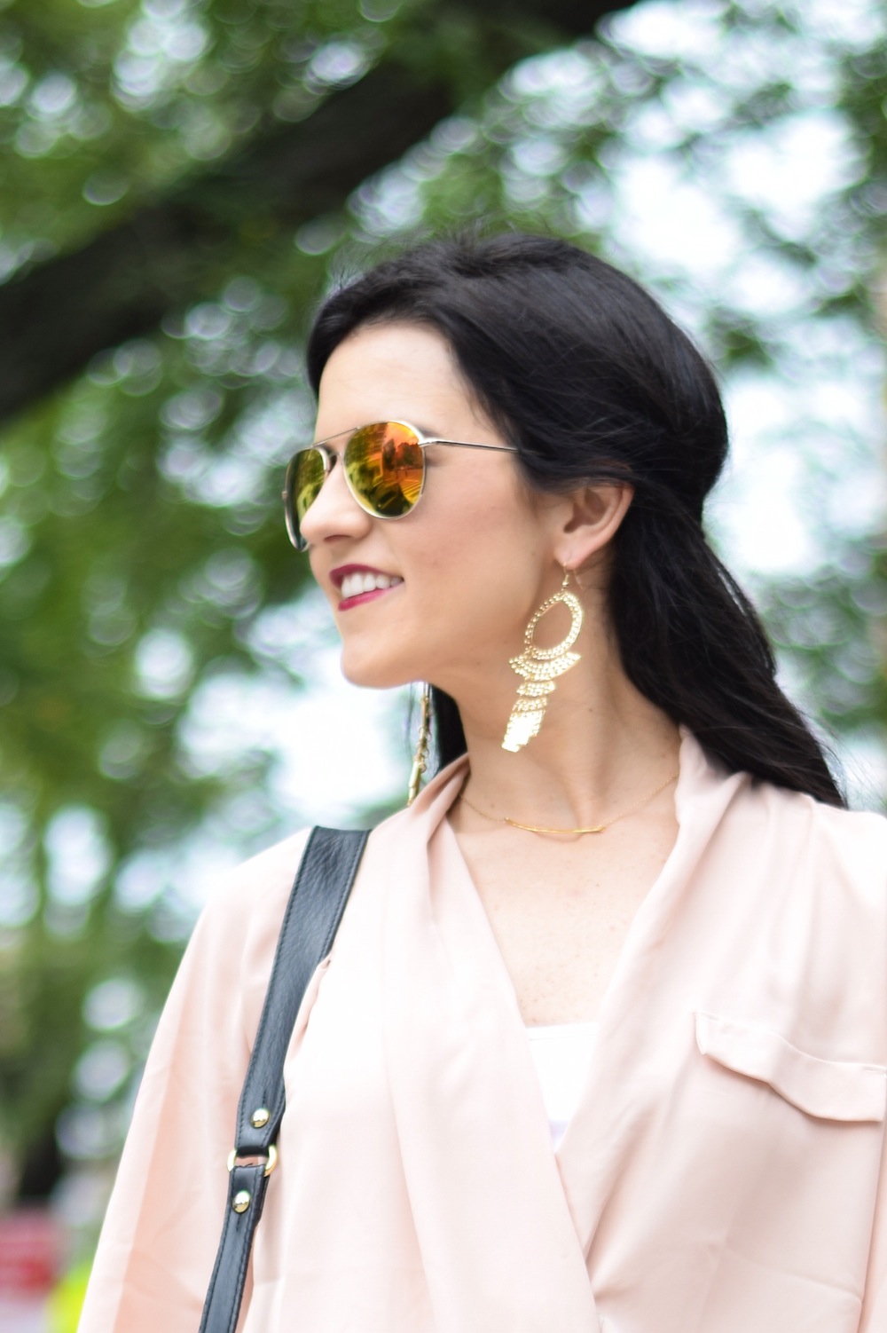 orange mirror aviators
