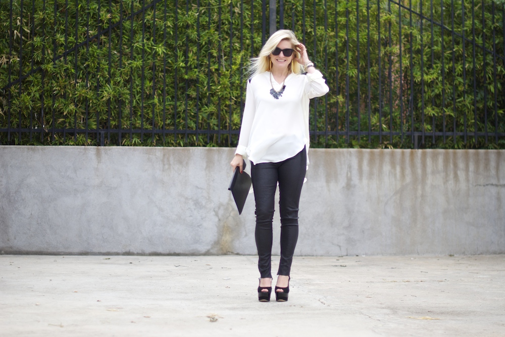 Dallas Blogger Leather Pants