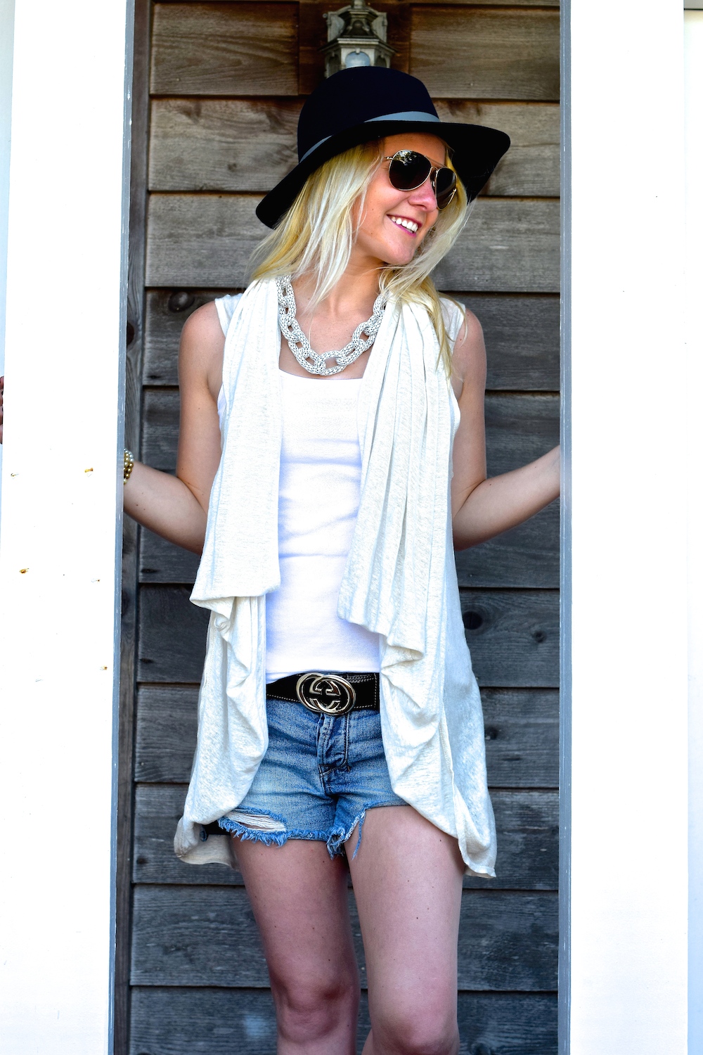 Fall Gray Floppy Hat