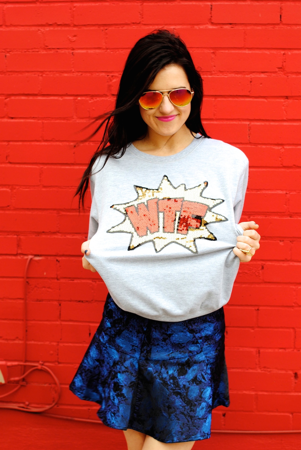 WTF statement sweatshirt