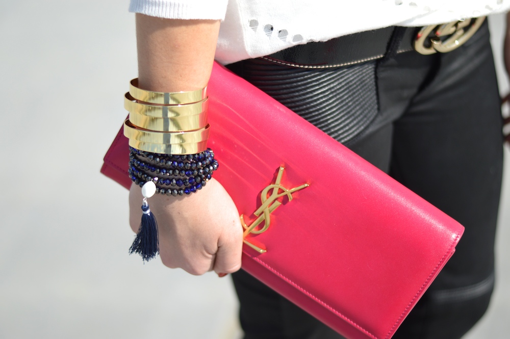 YSL Clutch Pink