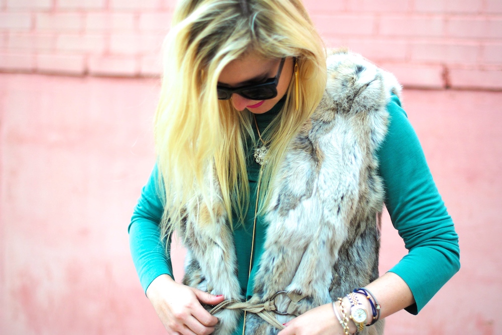 fall fur vest trend