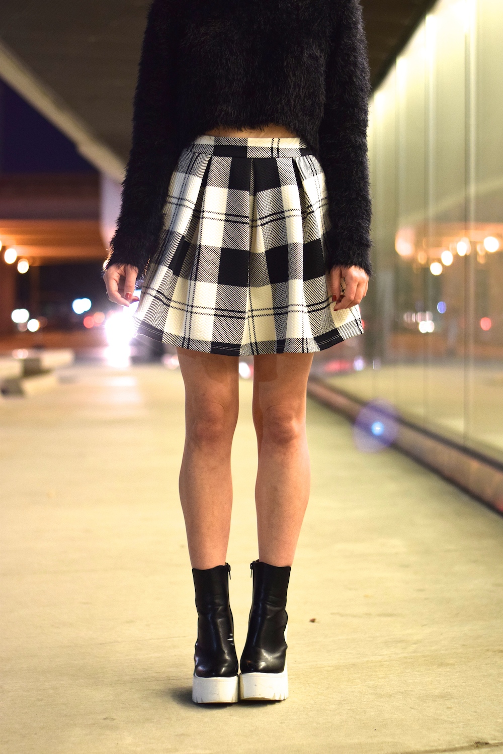 plaid skirt fall