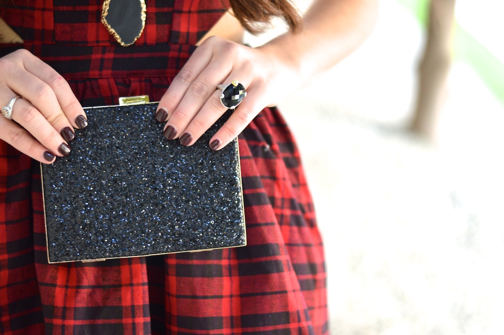 Black Sequin Clutch