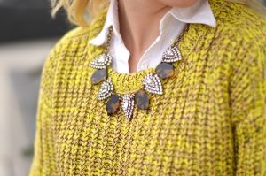 Blouse under Sweater
