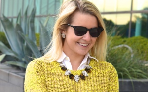 Layered fall sweater
