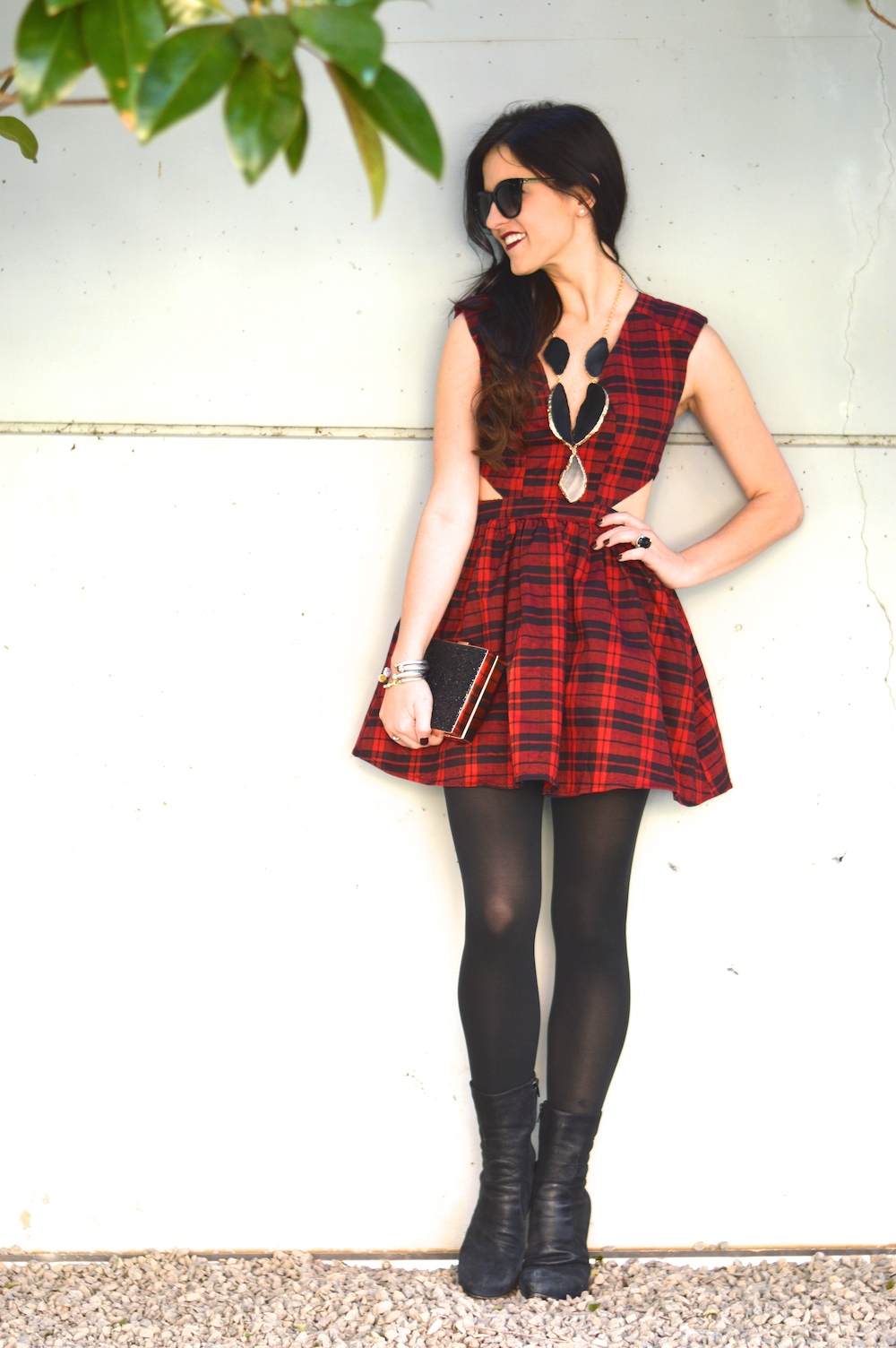 Mustard Seed Plaid Dress