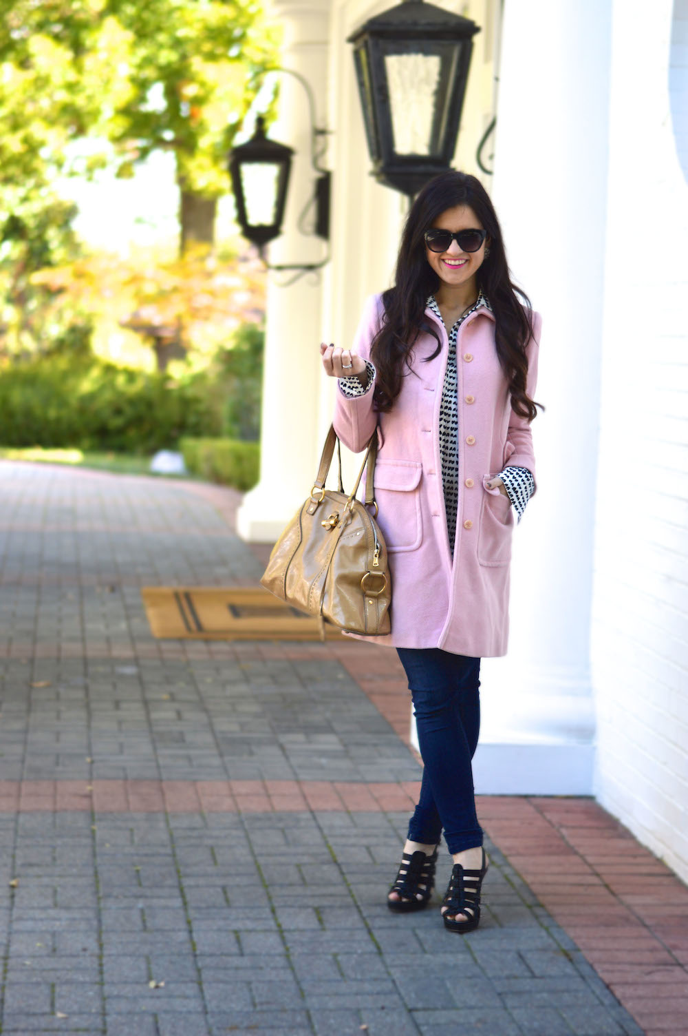 Pink Wool Coat