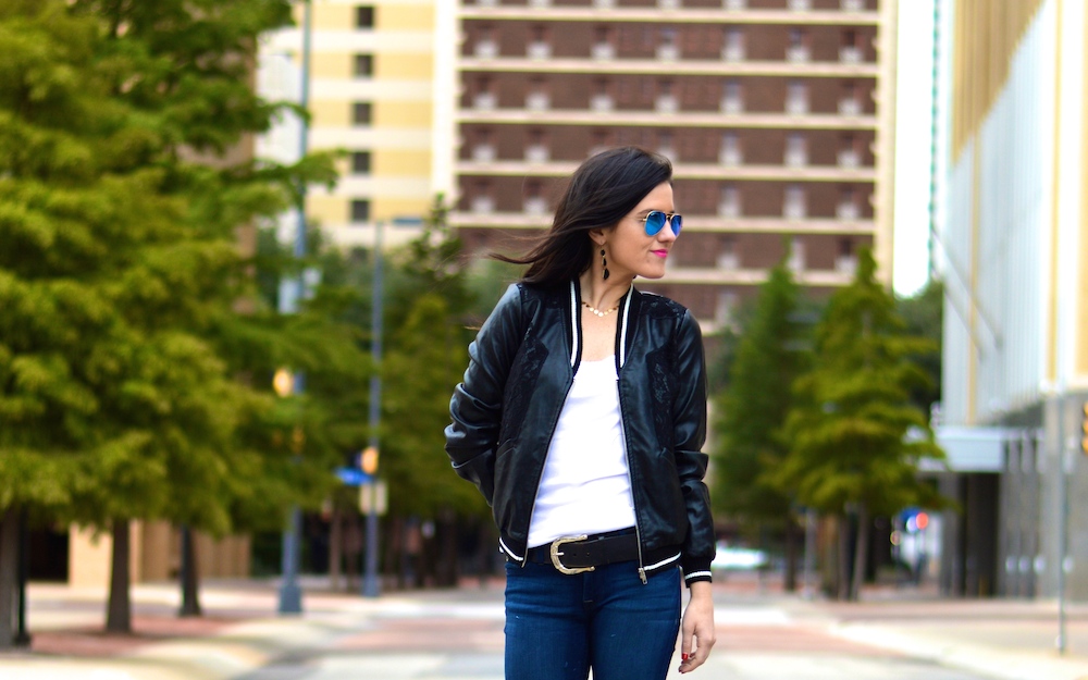 sporty varsity jacket